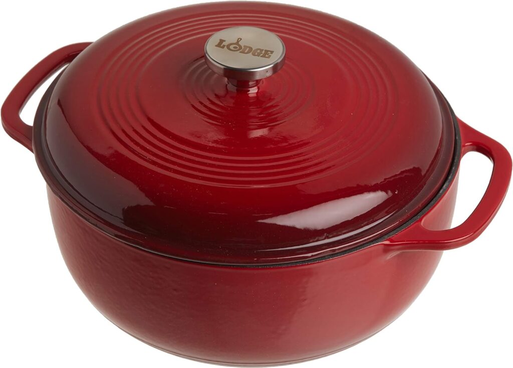 Lodge 6 Quart Enameled Cast Iron Dutch Oven