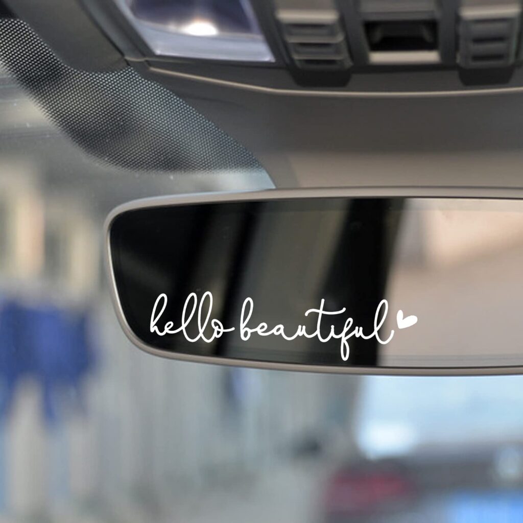 Handmade Rearview Mirror Decal